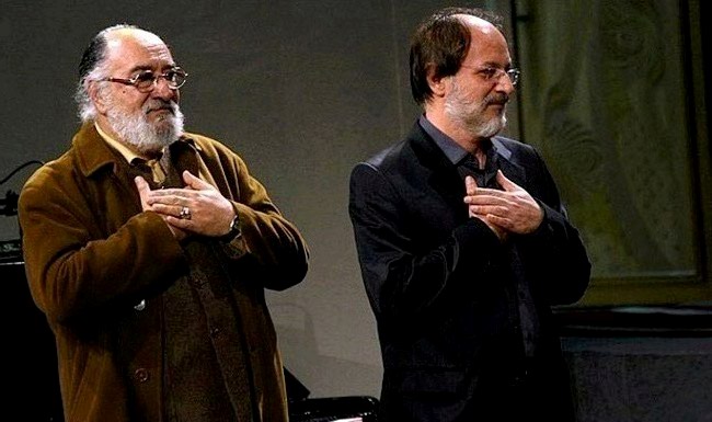 امين تارخ در كنار داريوش ارجمند - بيوگرافي هنرمندان برتر سينما به انتخاب سايت سينما قدس اردبيل
