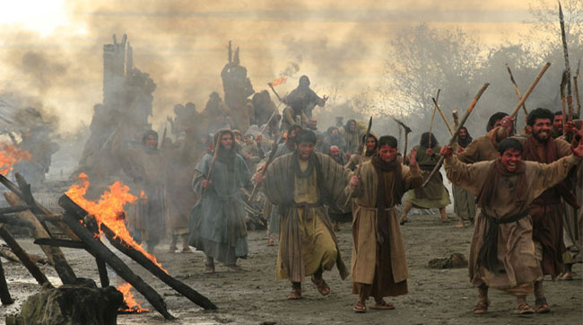 نمايي از فيلم سينمايي ملك سليمان با جلوهاي بصري كامپيوتري
